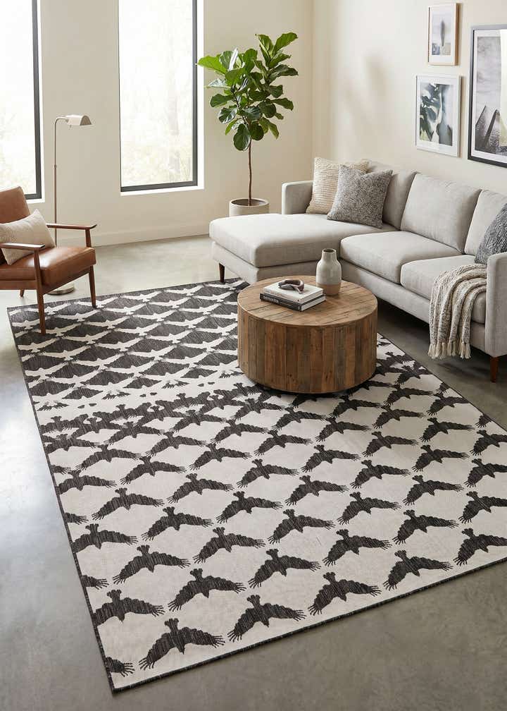 10' x 14' Easy-Clean Modern Indoor / Outdoor Rug