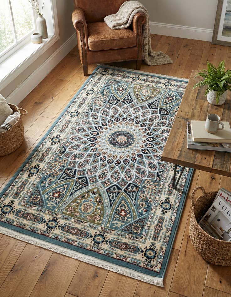 Detail image of 3' x 5' 3 Nain Design Rug