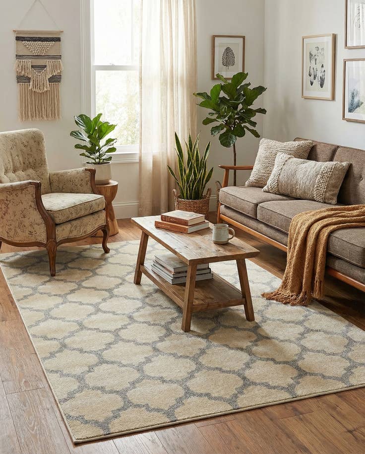 Detail image of 4' x 6' Lattice Rug