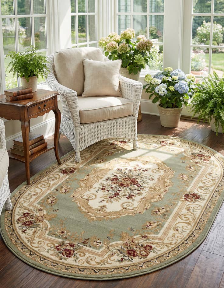 Detail image of 4' x 6' Chateau Oval Rug