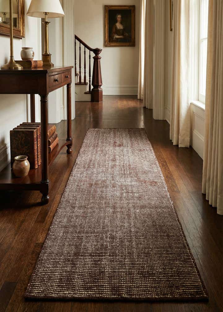 2' x 8' Hand Woven Jill Zarin English Manor Wool Runner Rug