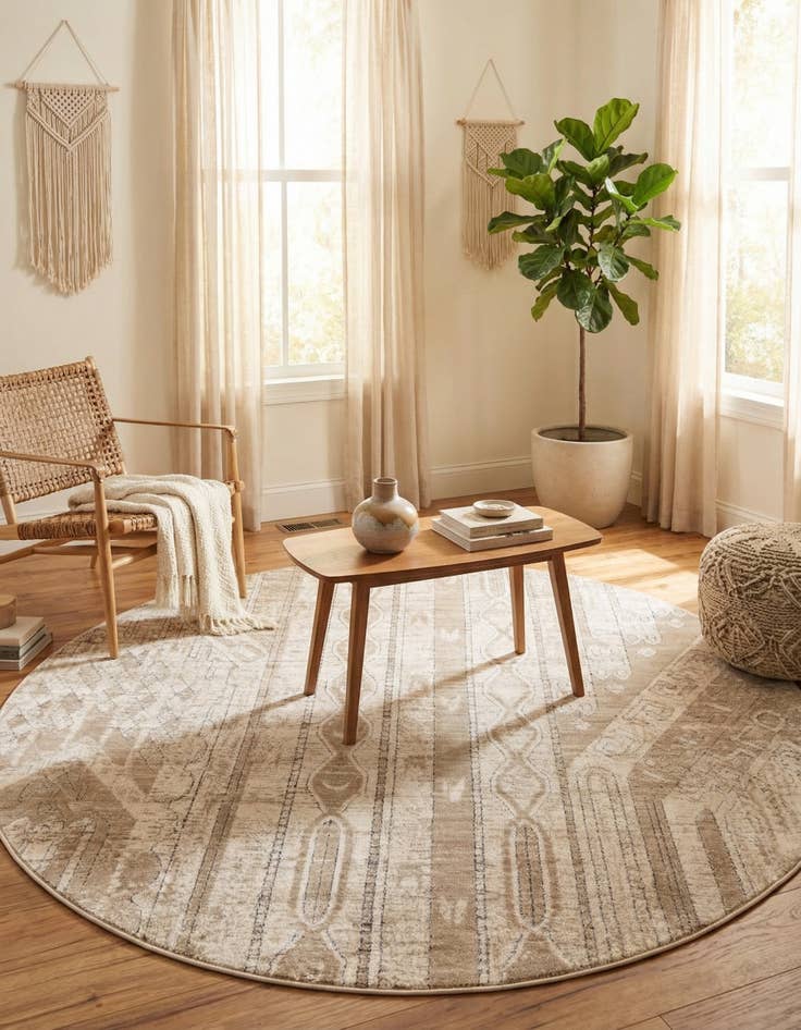 Detail image of 7' x 7' Oregon Round Rug