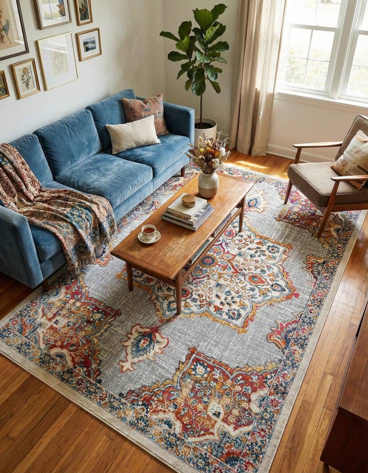 Detail image of 6' 1 x 9' 2 Budapest Rug