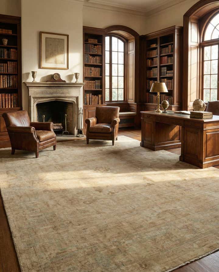 10' x 14' 3 Hand Knotted Oushak Wool Rug