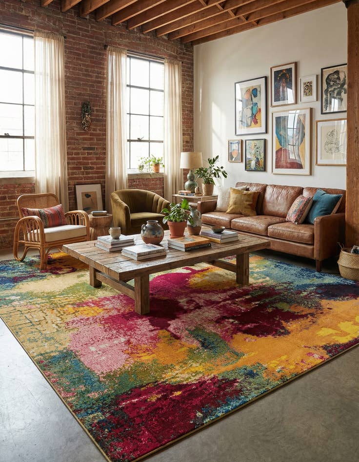 Detail image of 10' x 13'  Washable Casablanca Rug