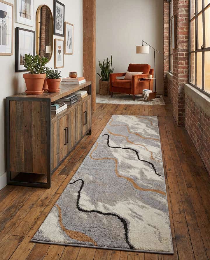 2' 7 x 10' Sepia Runner Rug