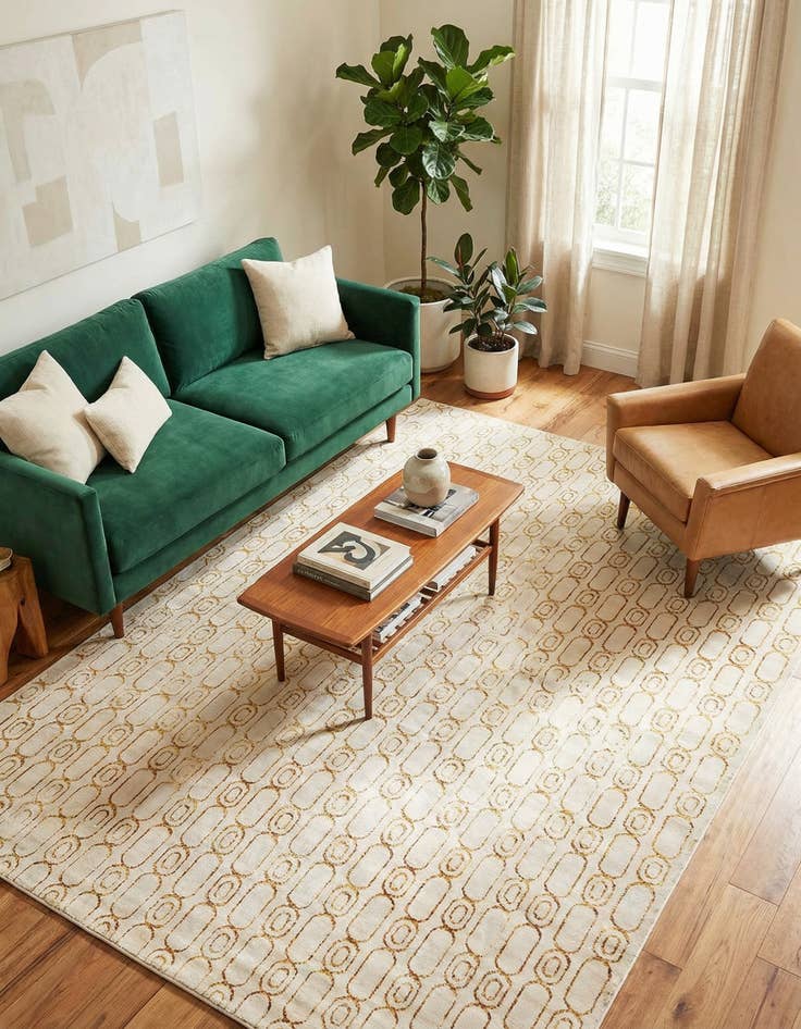 Detail image of  10' x 13' Vogue Geo Rug