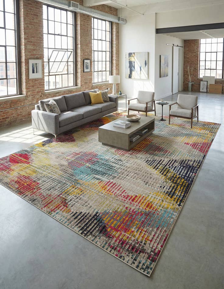 Detail image of 10' x 14' Washable Theia Rug