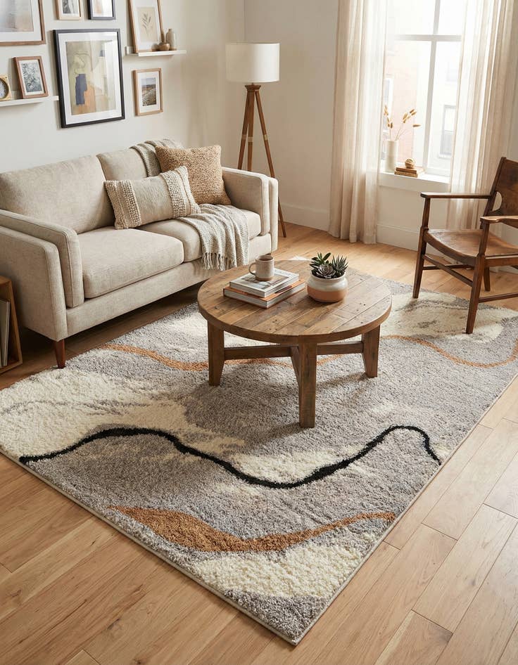 Detail image of 4' x 6' Sepia Rug