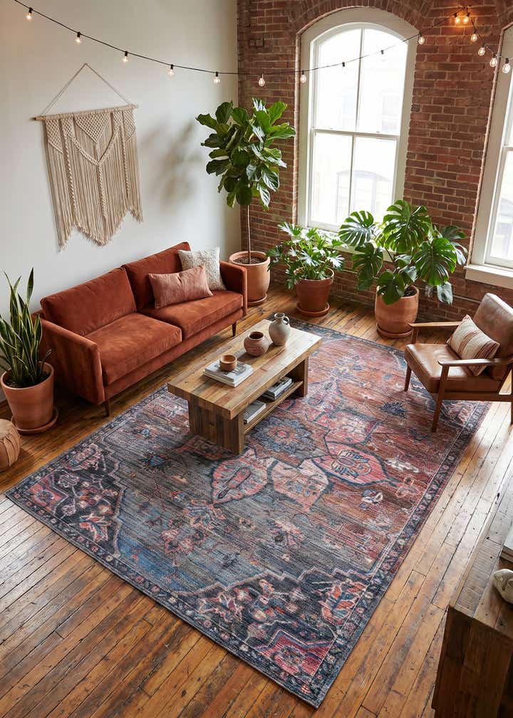 9' 2 x 12' Washable Nostalgia Rug