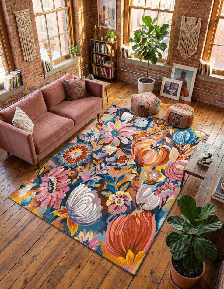 Detail image of 5' 3 x 7' 10 Blossom Rug
