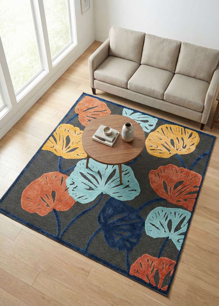 7' 10 x 7' 10 Easy-Clean Belize Indoor / Outdoor Square Rug
