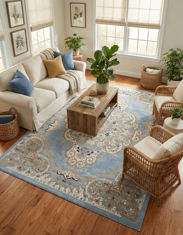 Detail image of 7' 10 x 10' Kamala Washable Rug