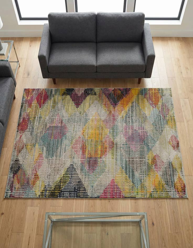 Detail image of  5' x 7'  Washable Theia Rug