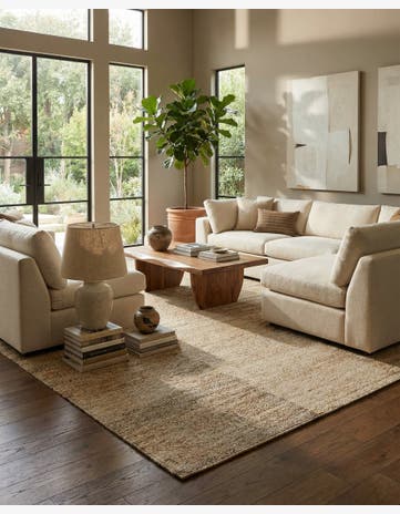 6' 8 x 9' 6 Hand Woven Kilim Modern Wool Rug