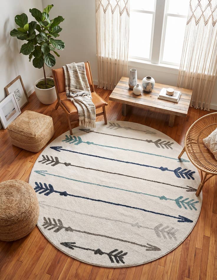 Detail image of 7' 10 x 7' 10 Harvest Round Rug