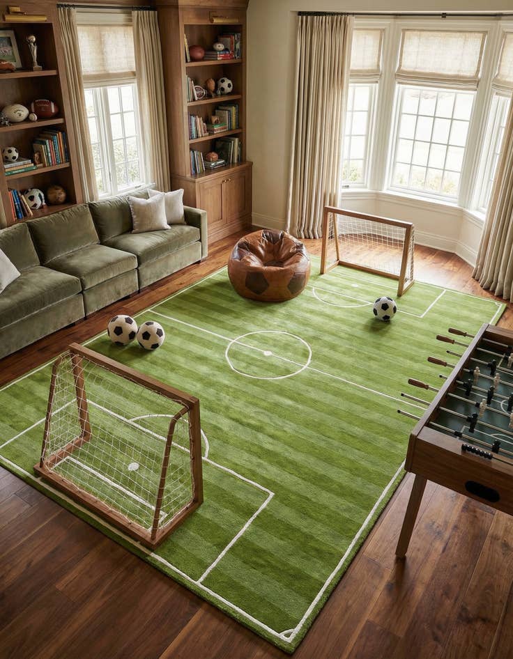 Detail image of 10' x 14' 1 Playtime Kids Wool Freeform Rug