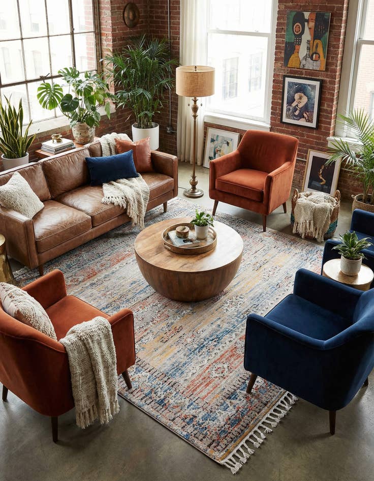 Detail image of  7' 10 x 7' 10 Aramis Square Rug