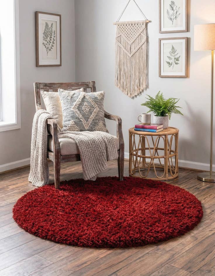 Detail image of 4' x 4' Infinity Shag Round Rug