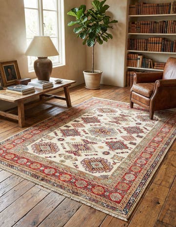 4' 11 x 6' 8 Kazak Wool Rug