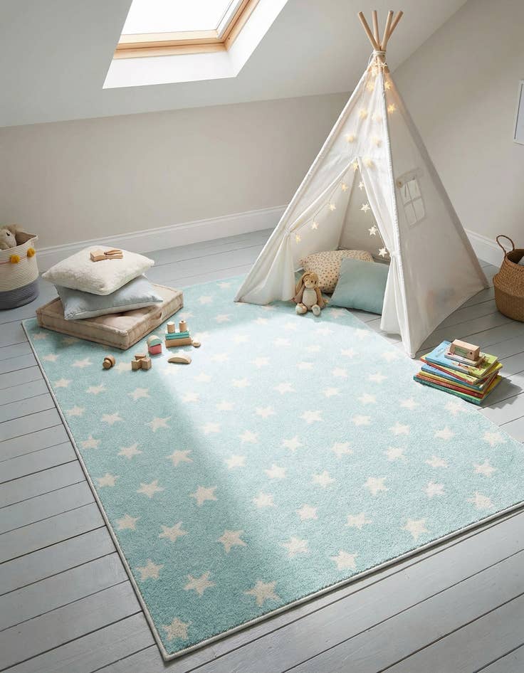 Detail image of 4' x 6' Whimsy Kids Rug