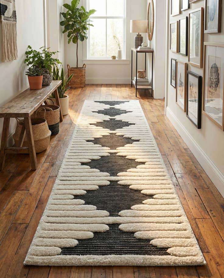 Detail image of 2' 7 x 10' Prismatic Runner Rug