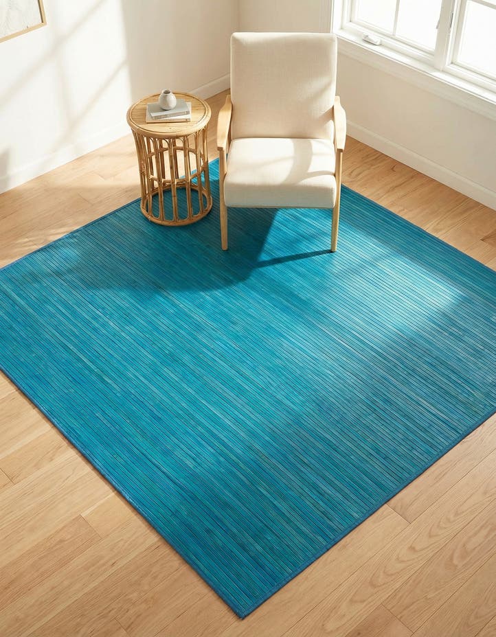 5' 3 x 5' 3 Bamboo Square Rug