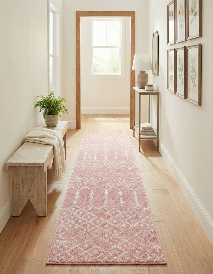 Detail image of 2' x 6' Paxon Trellis Runner Rug