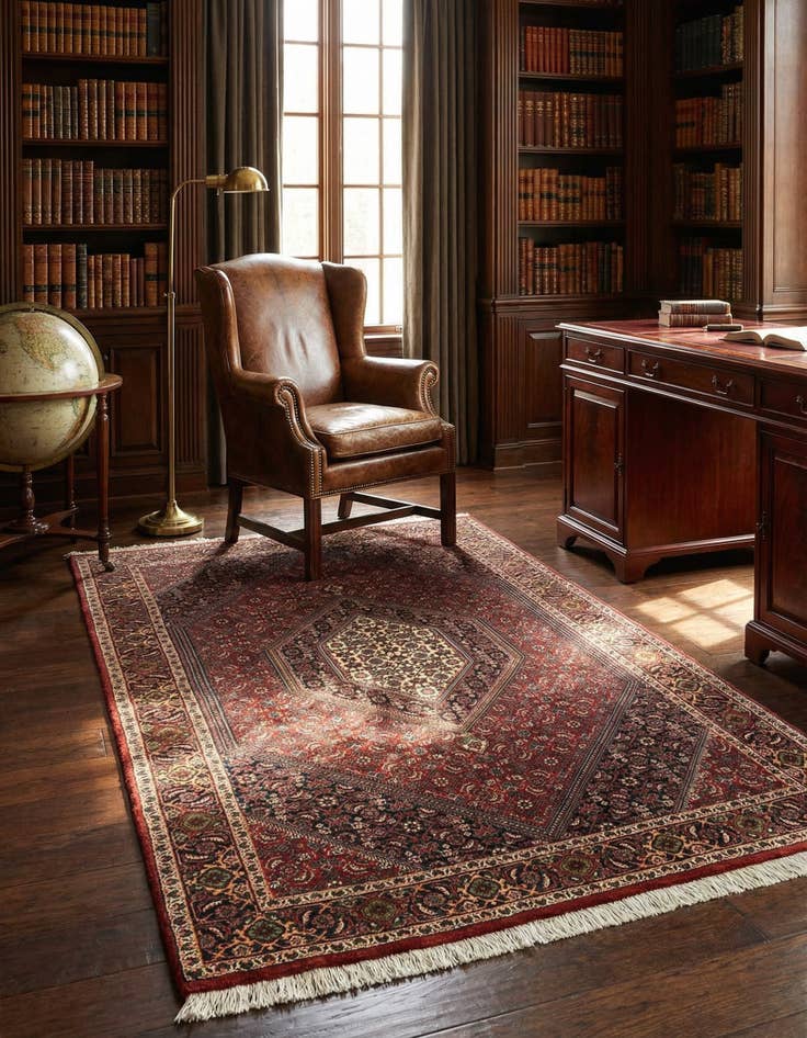 Detail image of 3' 8 x 5' 11 Bidjar Wool Rug