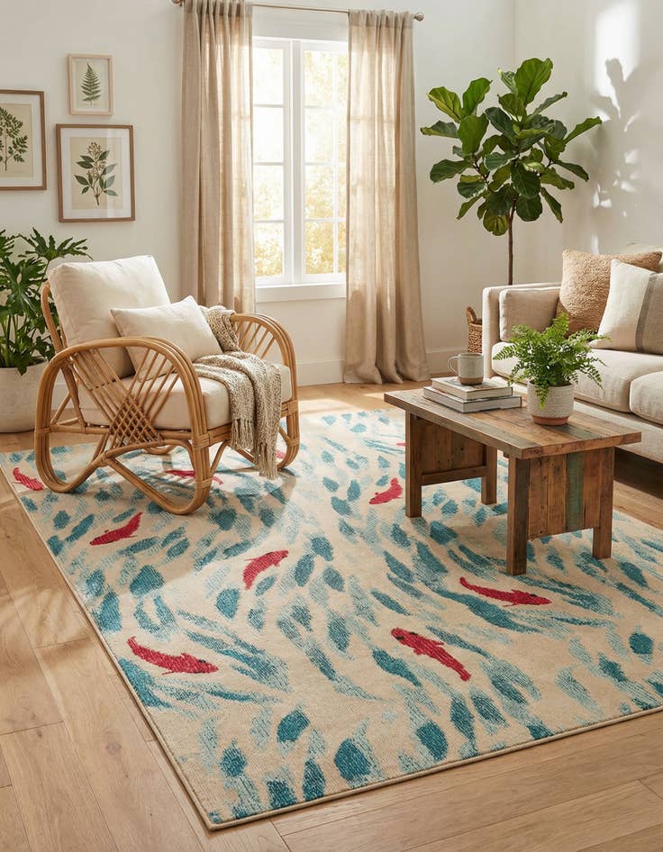 Detail image of 7' x 10' Washable Amalfi Rug