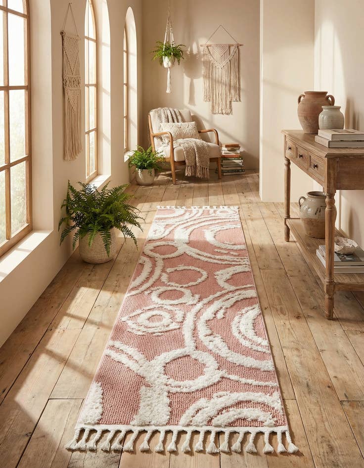 Detail image of 2' x 8' Boho Runner Rug