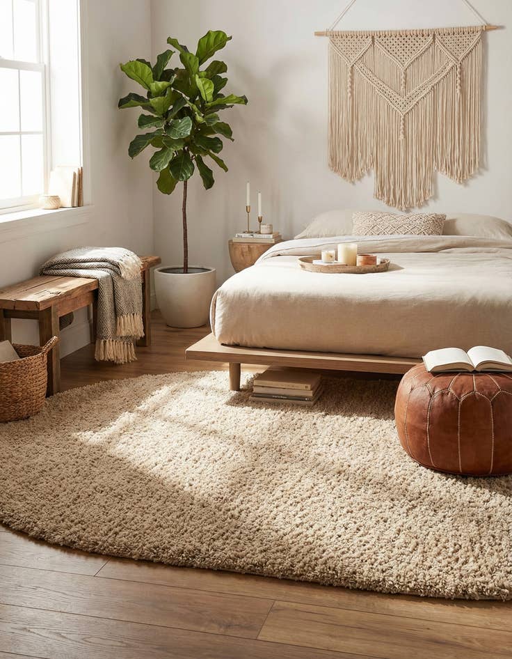 Detail image of 5' 3 x 8' Marilyn Monroe&trade; Shag Oval Rug