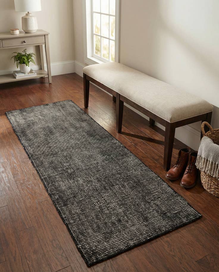 Detail image of 2' x 5' 1 Hand Woven Jill Zarin English Manor Farmhouse Wool Runner Rug