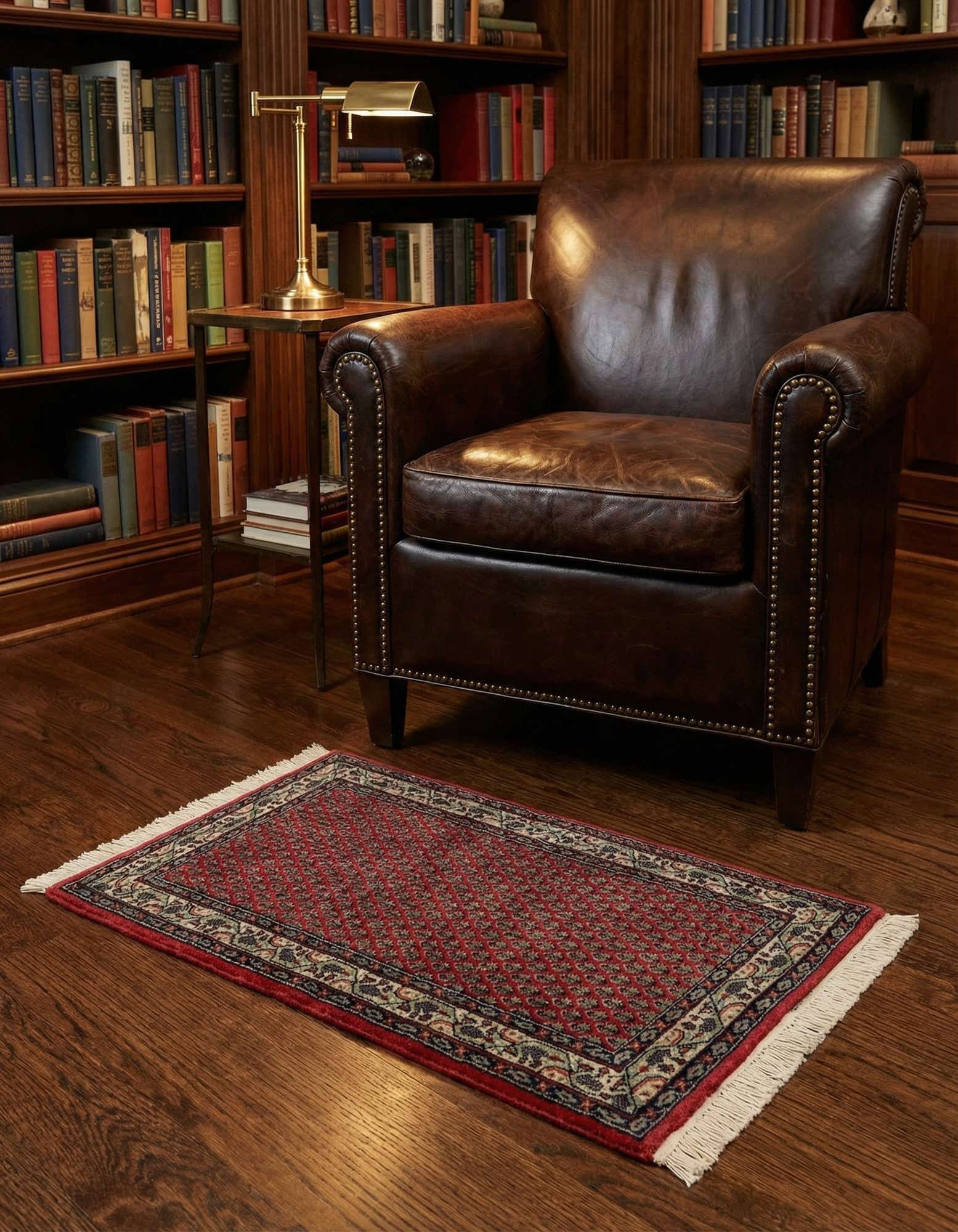 2' 5 x 4' 7 Hand Knotted Mir Wool Rug