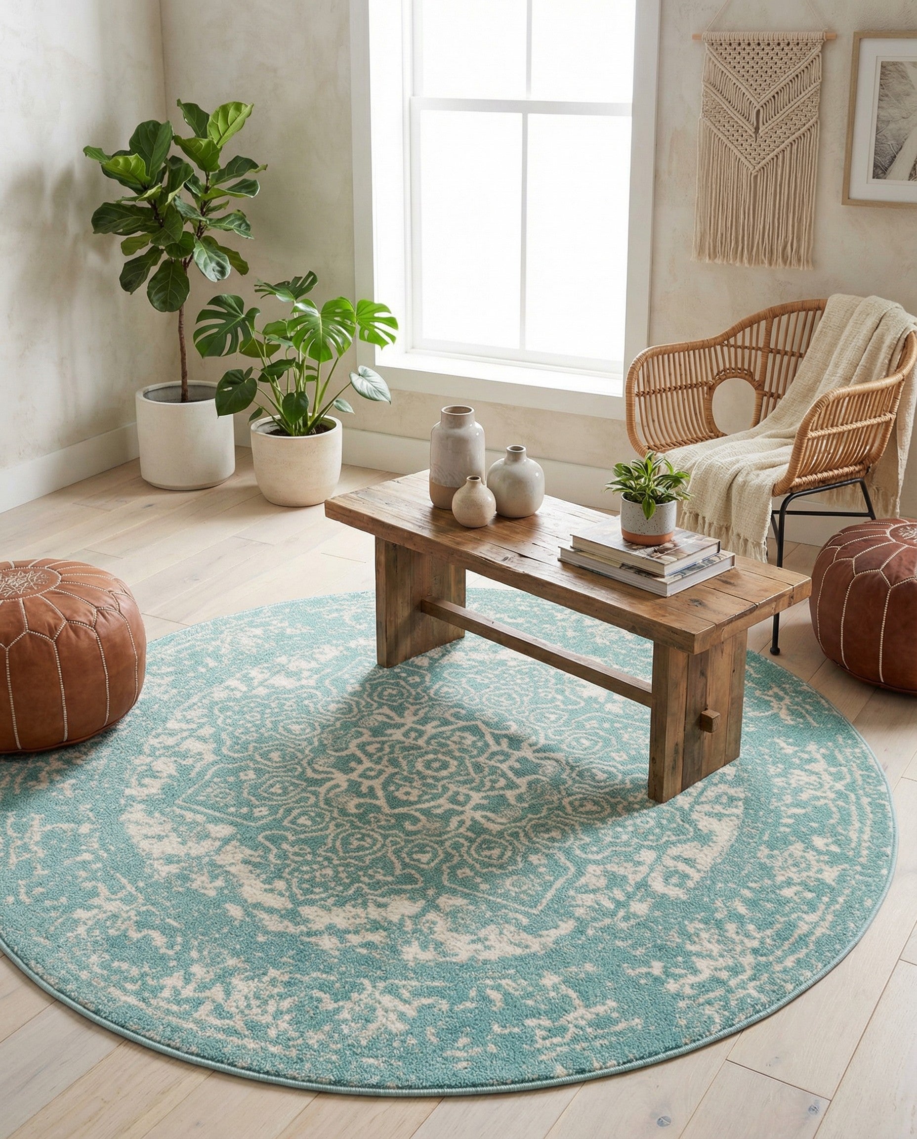 5' 3 x 5' 3 Arlington Round Rug