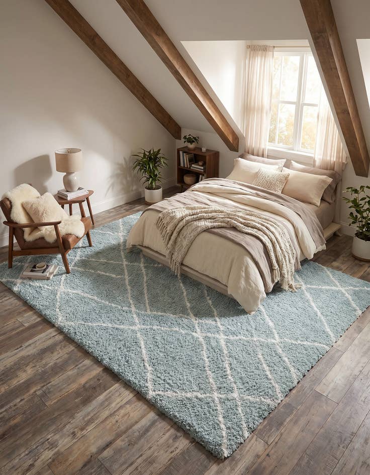 Detail image of 7' 10 x 10' Soft Touch Shag Rug