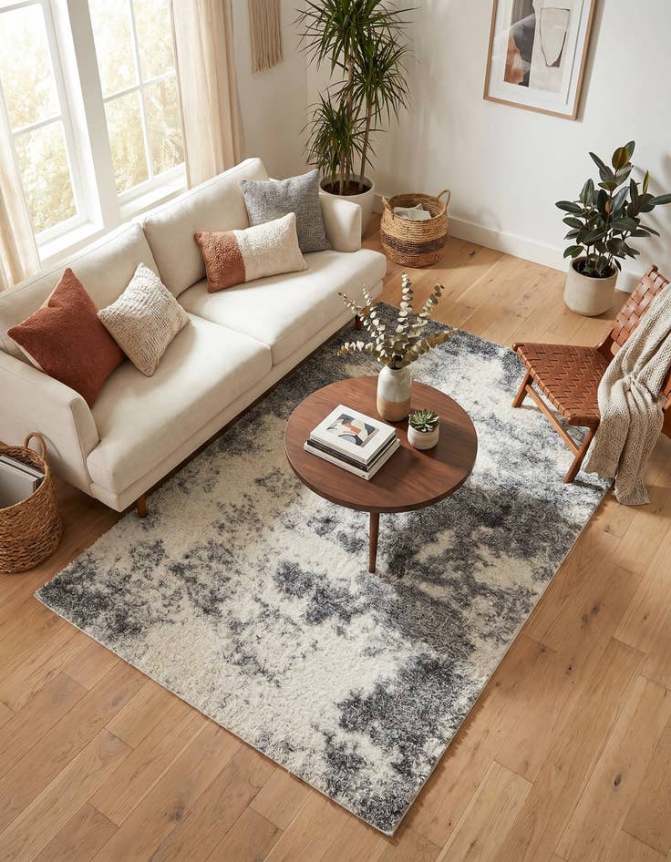 Detail image of 5' 3 x 8' Soft Touch Shag Rug