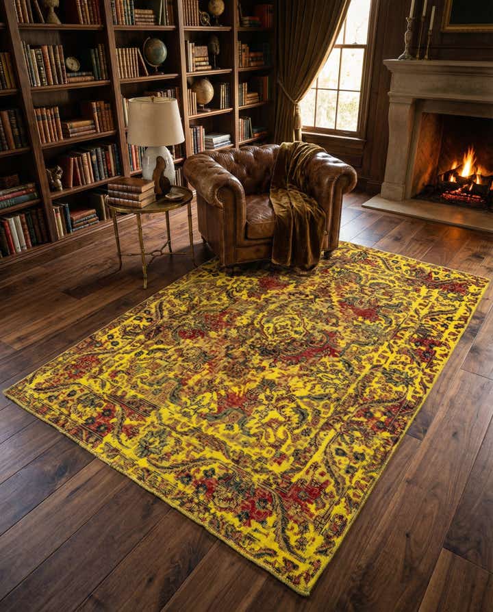 4' 6 x 6' 2 Vintage Royal Wool Rug
