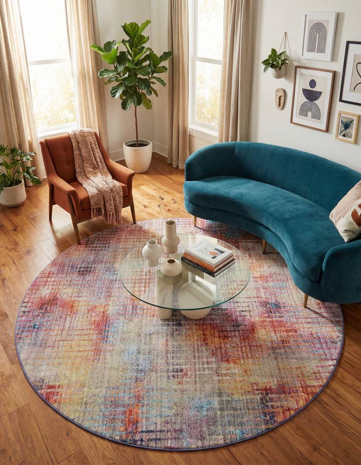 Detail image of Jill Zarin 8' x 8' Downtown Round Rug