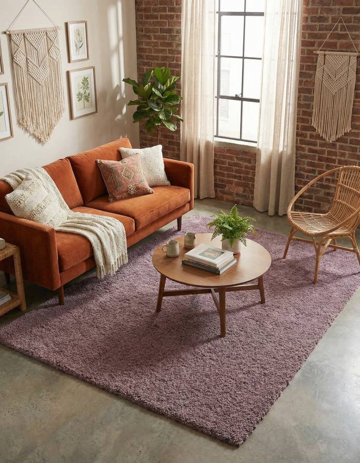 Detail image of 8' x 10' Solid Shag Rug