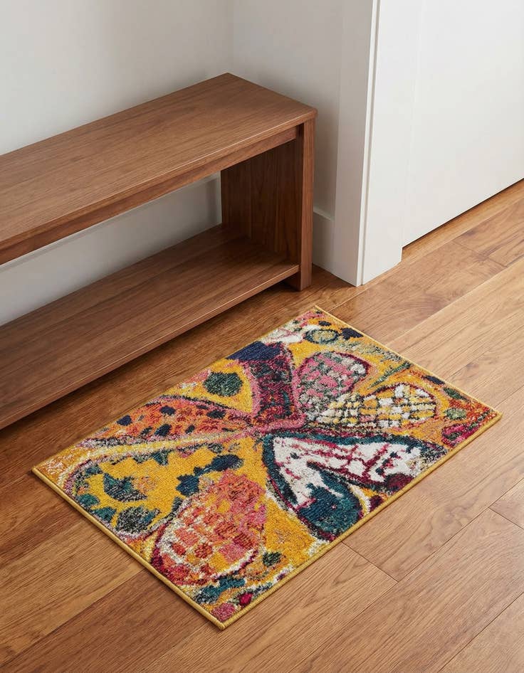 Detail image of 2' x 3'  Washable Haerfest Rug