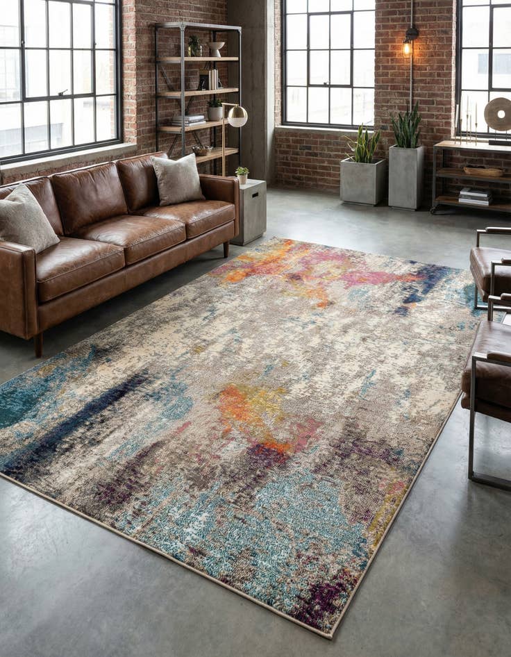 Detail image of 7' x 10' Washable Theia Rug