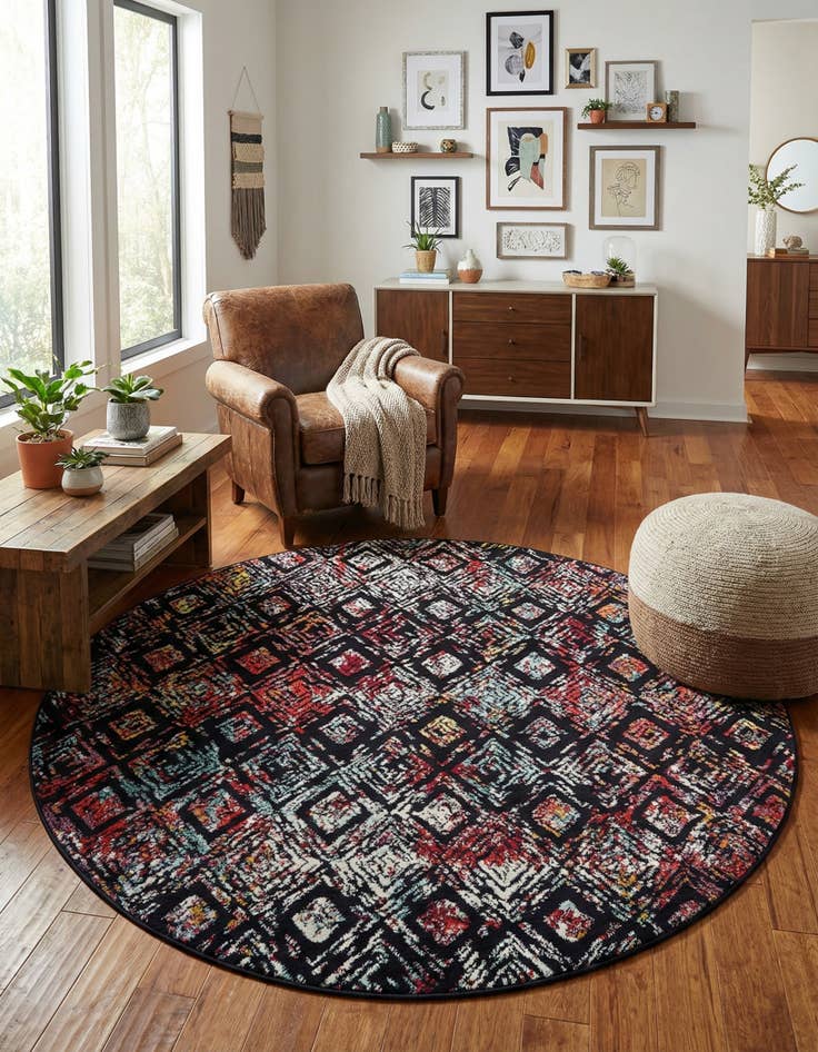 Detail image of 7' 10 x 7' 10 Carrington Round Rug