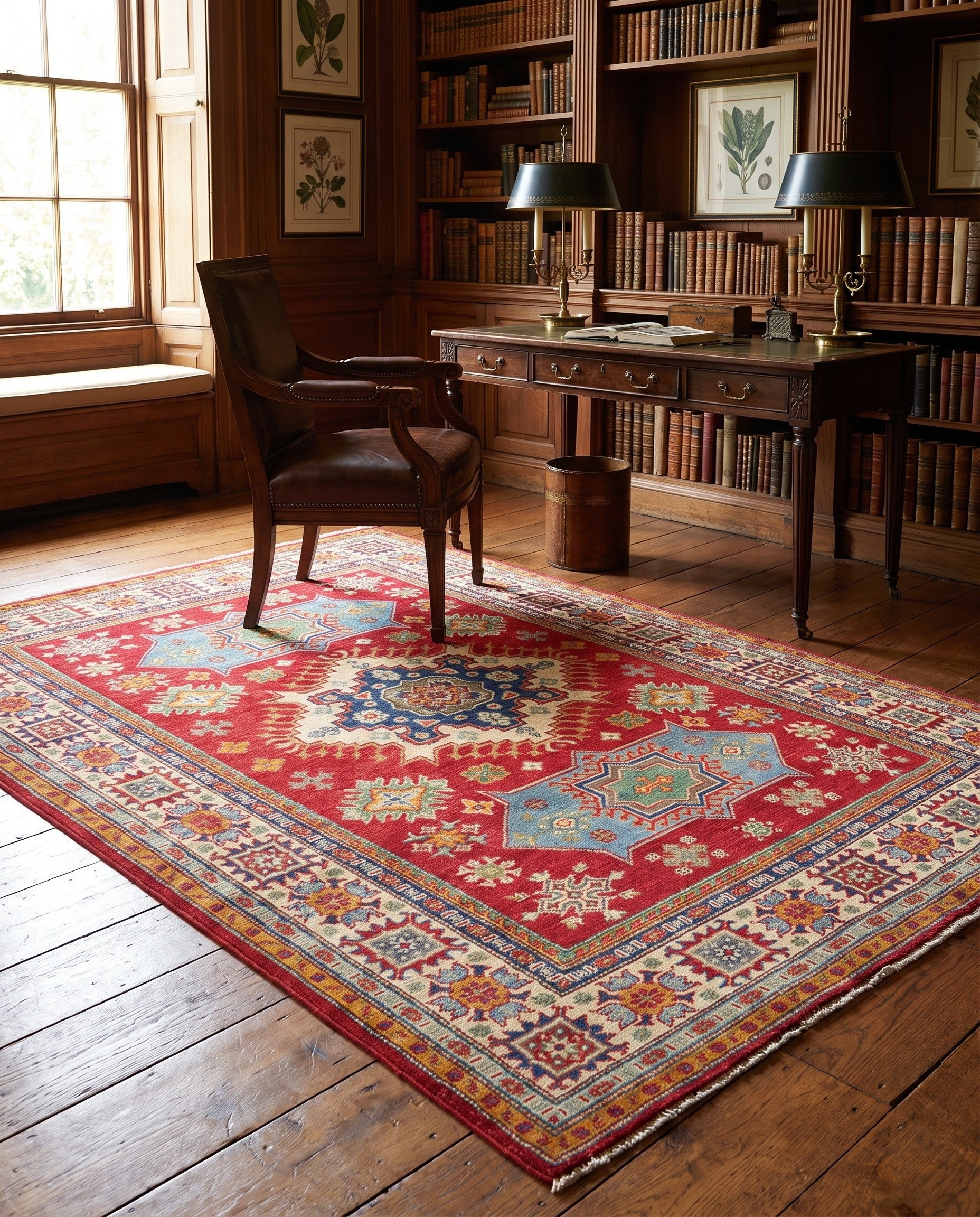 Detail image 3 of 10: 5' 2 x 7' 1 Hand Knotted Kazak Rug