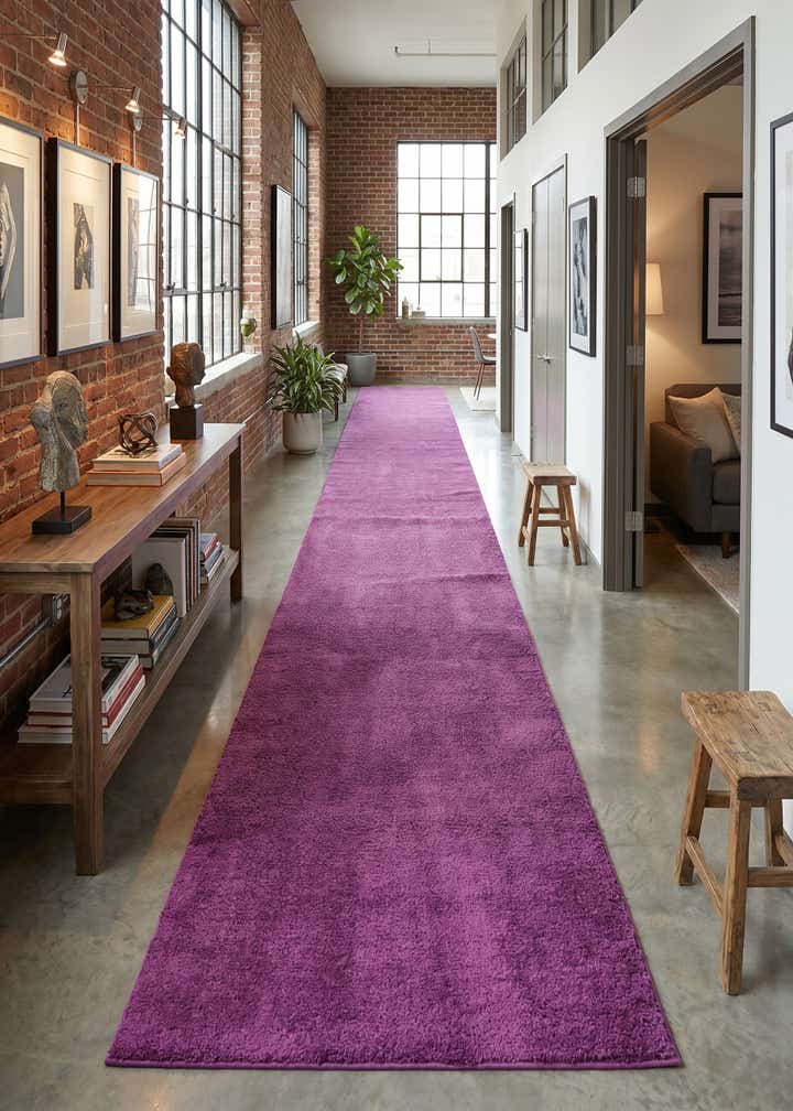 2' 7 x 98' 5 Solid Frieze Runner Rug