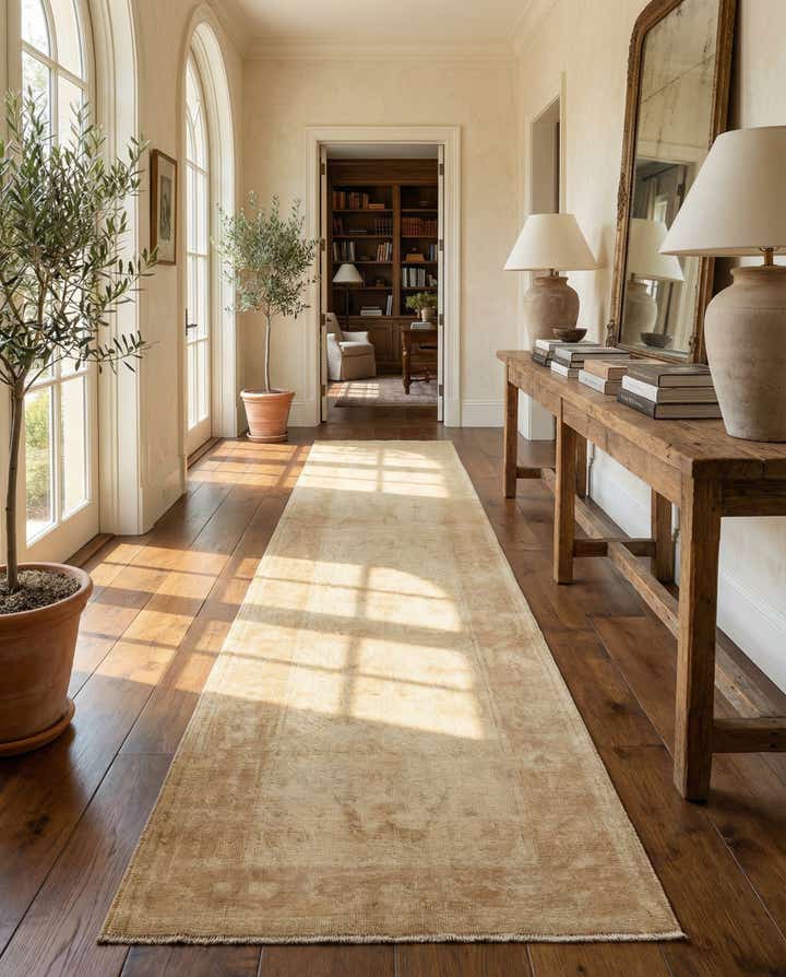 2' 9 x 12' Hand Knotted Oushak Wool Runner Rug