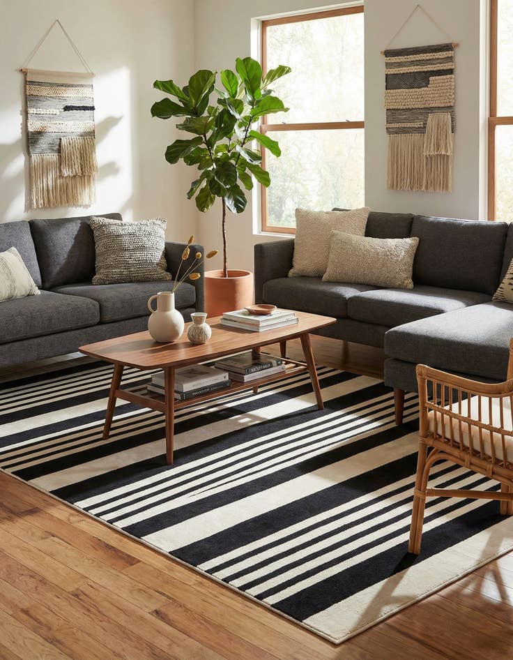 Detail image of 5' 3 x 8' Milano Rug