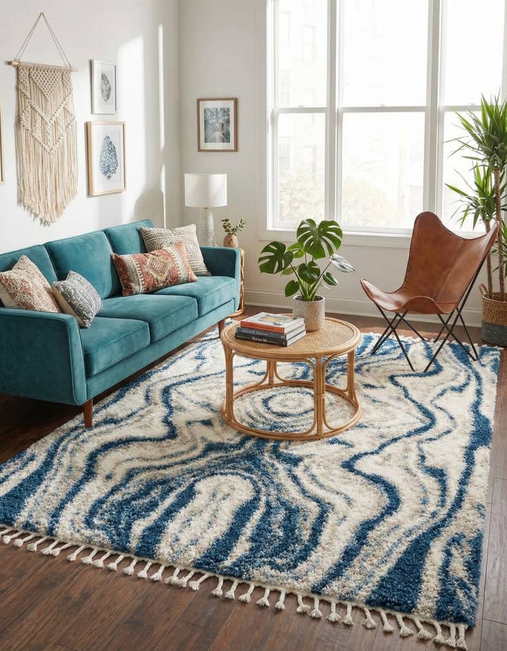 Detail image of 8' x 10' Athena Shag Rug