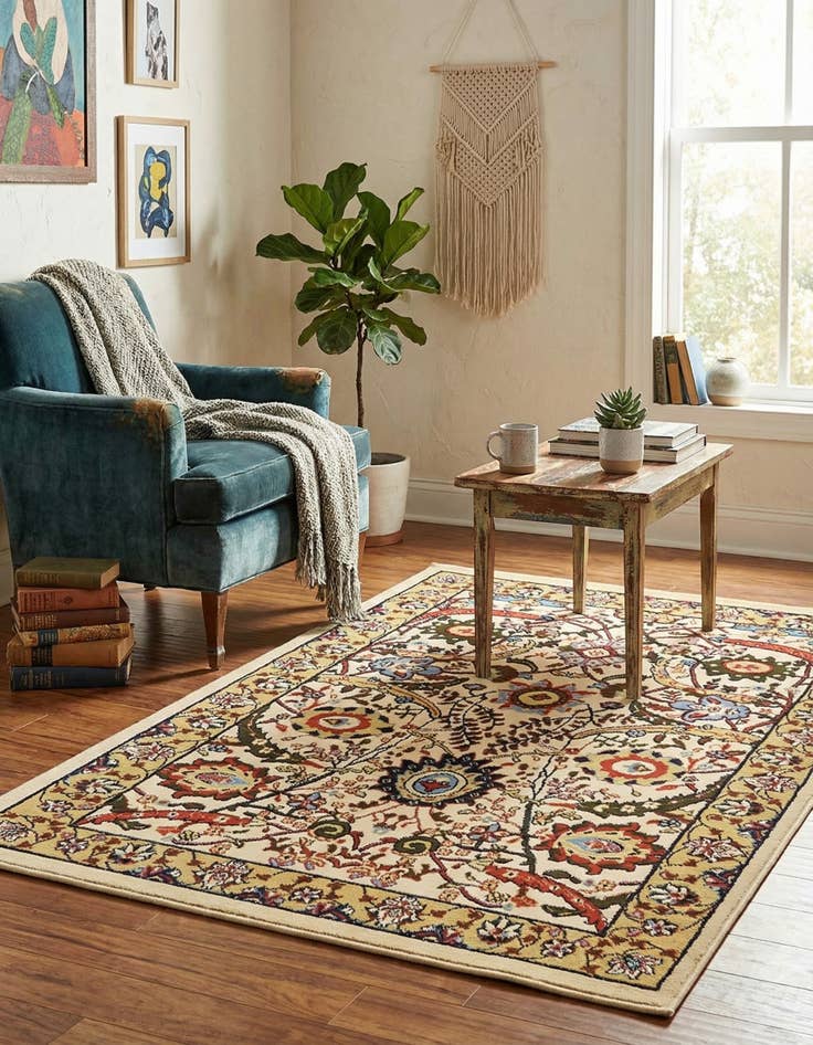 Detail image of 4' x 6' Isfahan Design Rug