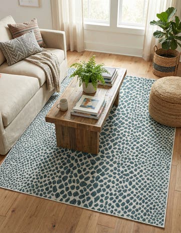 5' 3 x 7' Easy-Clean Jill Zarin Indoor / Outdoor Rug